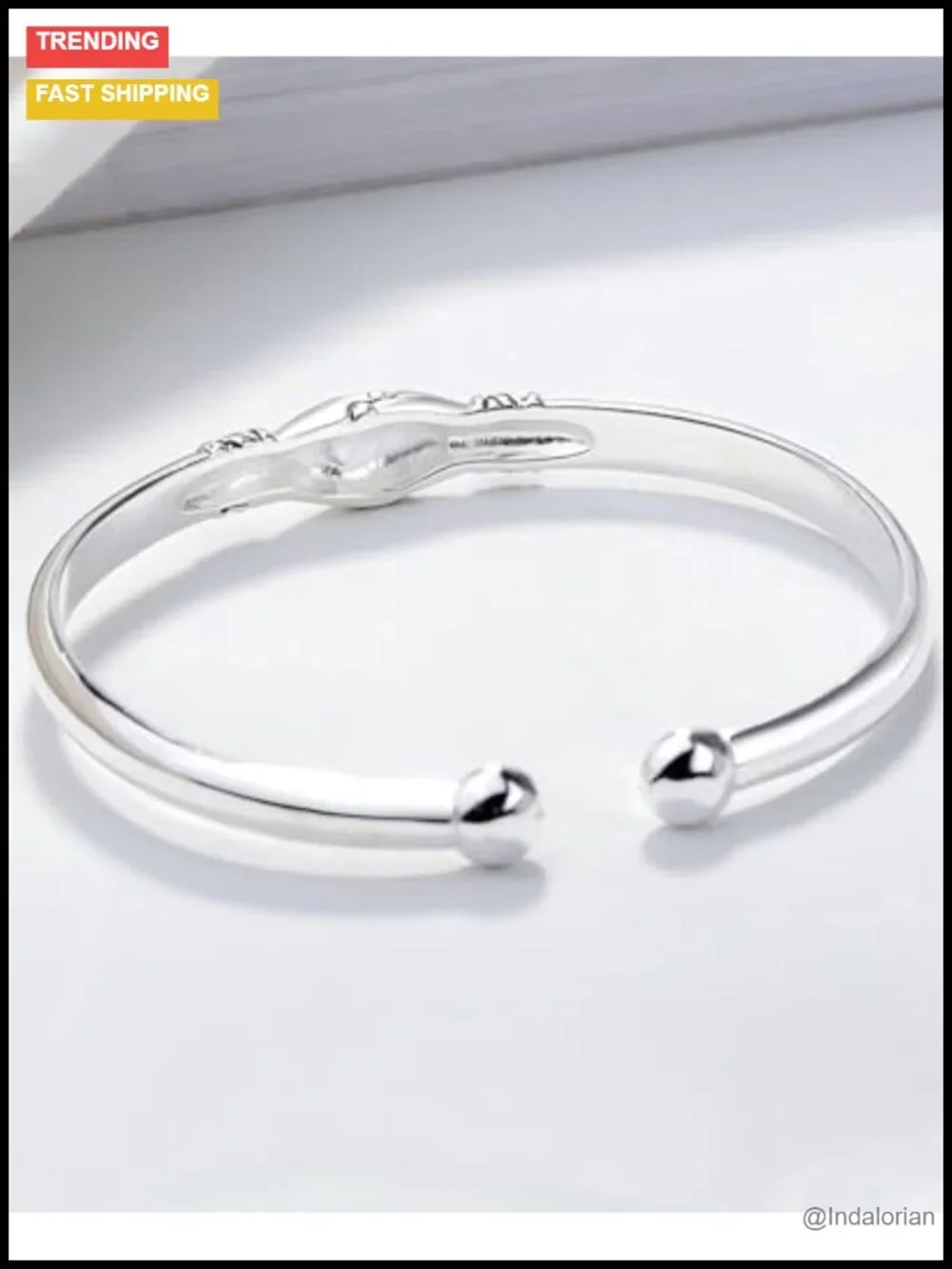 Sterling Silver Open Cuff Stackable Bracelet Adjustable